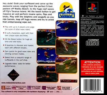 California Surfing (EU) box cover back